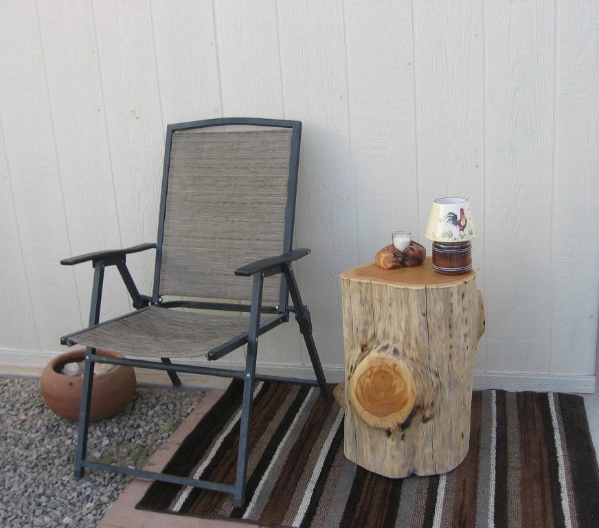 Reclaimed Alligator Juniper Stump Table