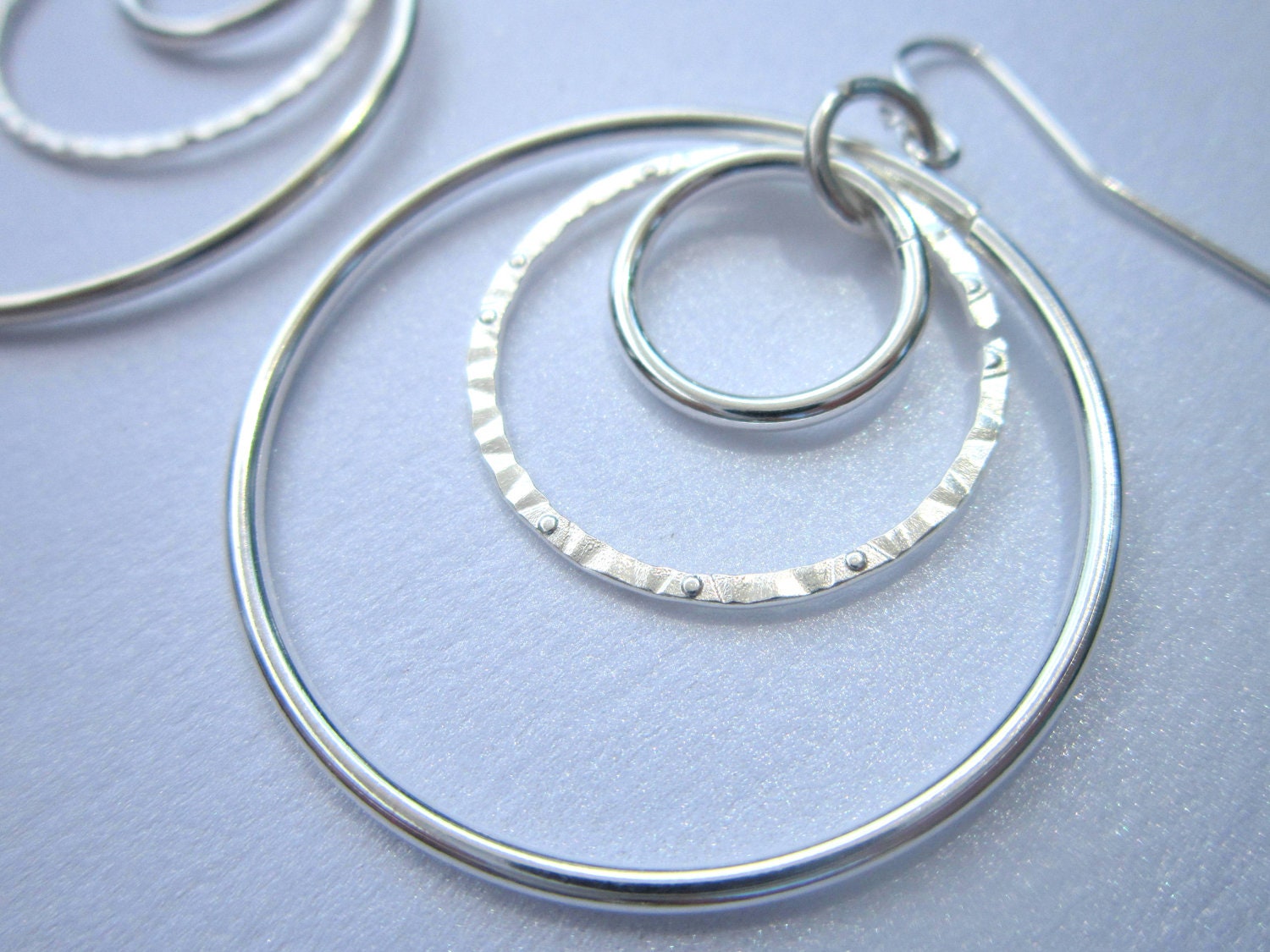 Silver Ring Earrings, Hoop Earrings