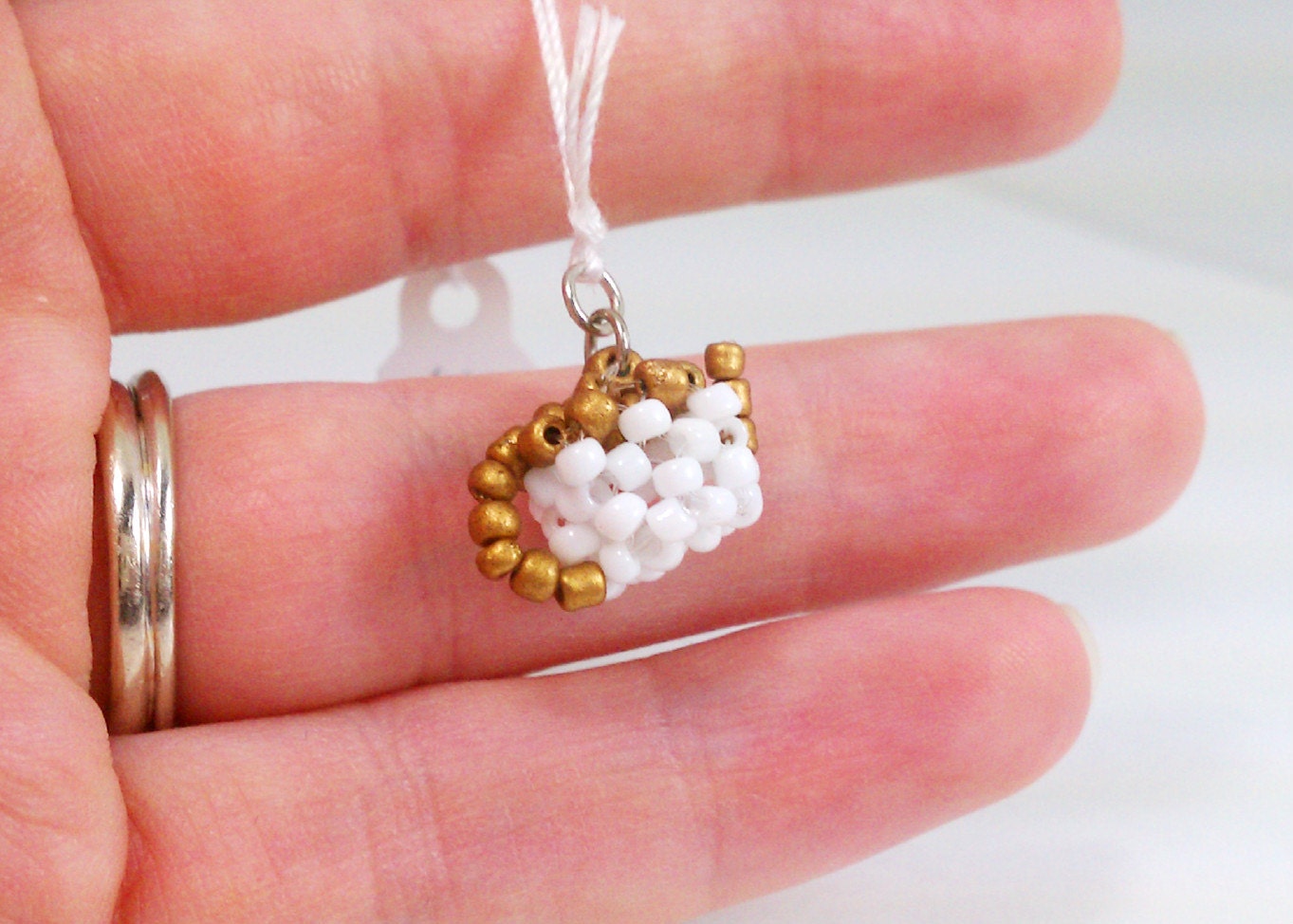 Teapot Charm 3D Beaded Handmade Charm
