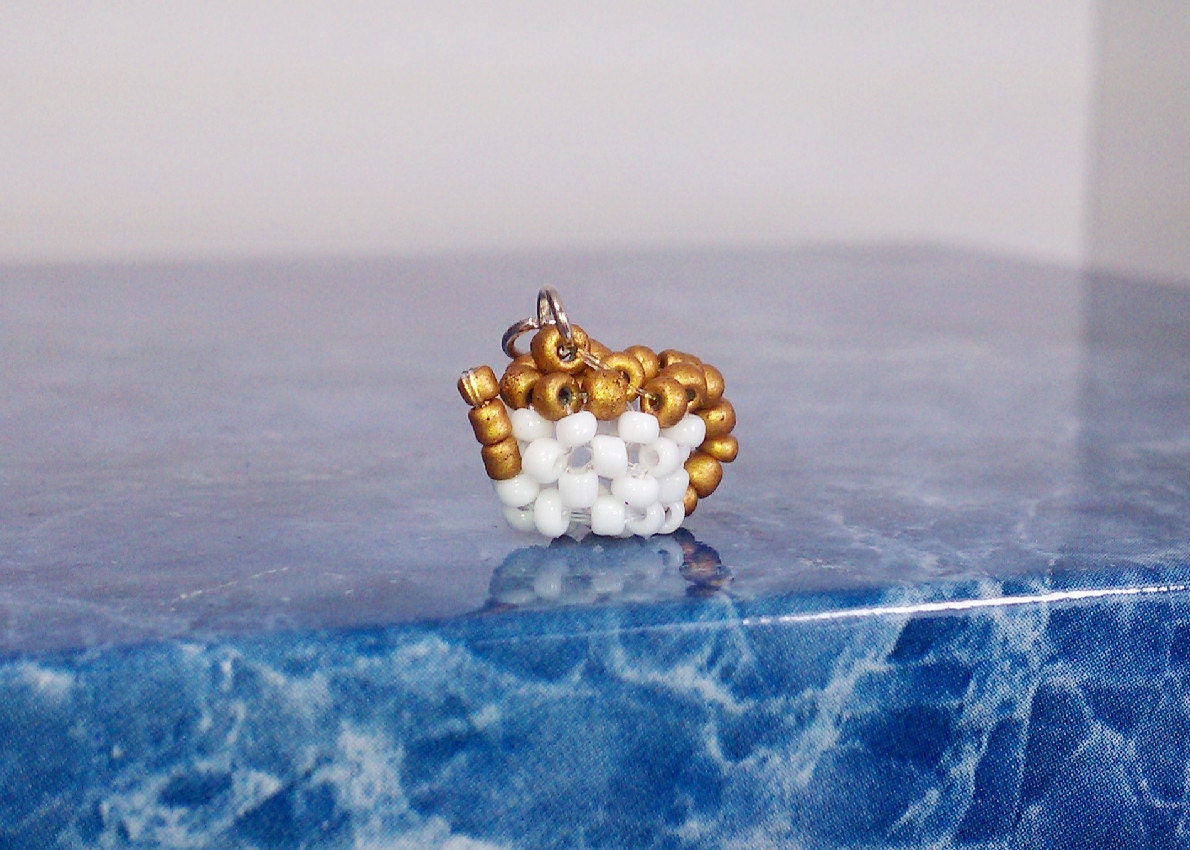 Teapot Charm 3D Beaded Handmade Charm