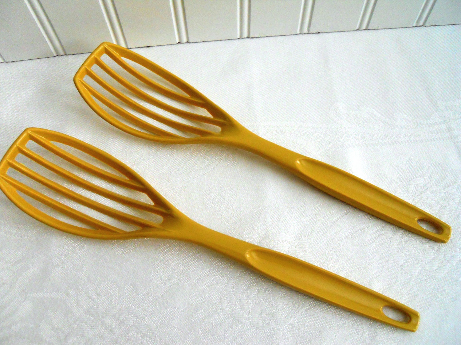 Retro Foley Slotted Spoon Set. 2 Piece. by mamiezvintage on Etsy