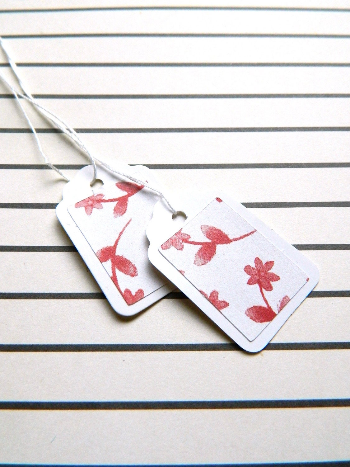 White GIFT BOX  with gift tag - Personalization