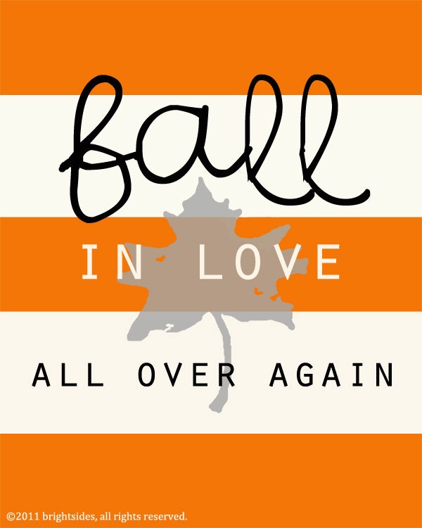 Fall in Love - classic - 8x10"