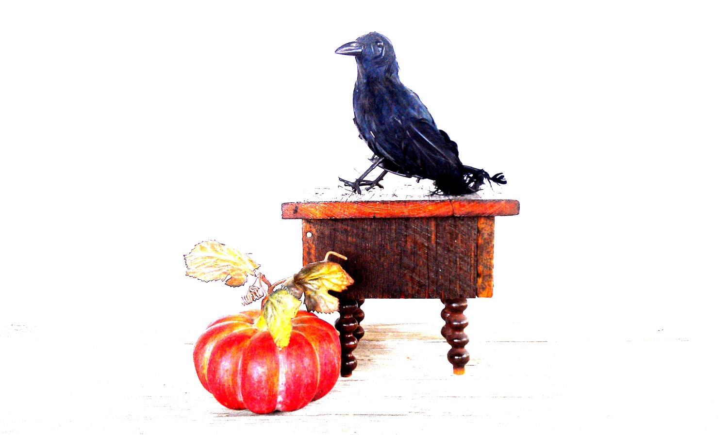 Reclaimed Wood Cake Stand Pedestal from Reclaimed Century Old Barn Wood Halloween