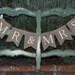 Mr. & Mrs. burlap wedding garland - Wedding garland - Photography prop