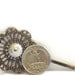 Handmade Bobby Pin Set            Antique Bronze Filigree  Vintage Style Hair Pins
