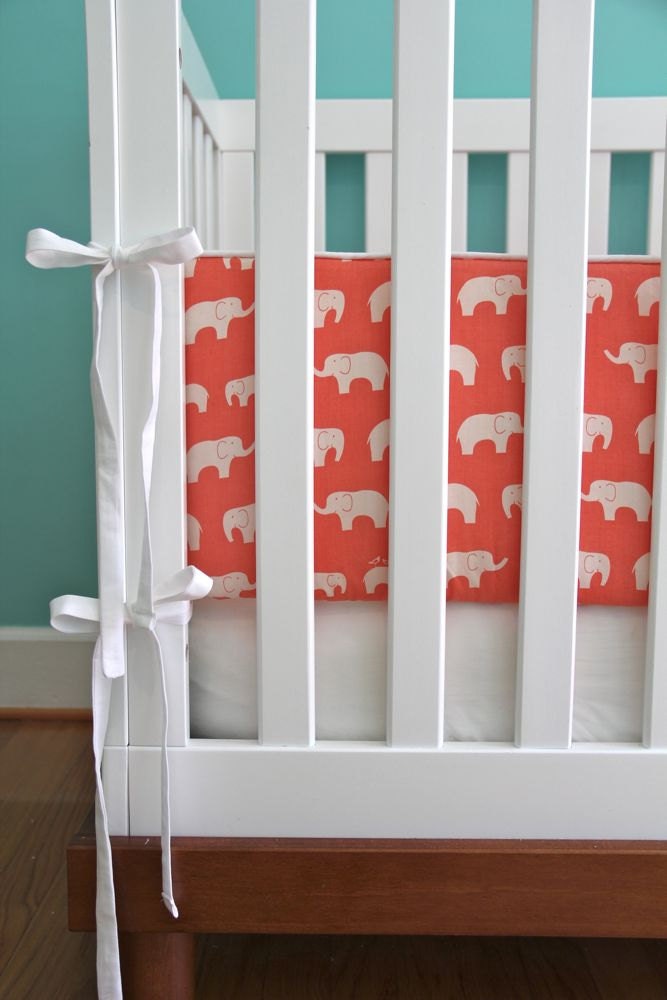 ORGANIC crib bumper (choose your fabric)