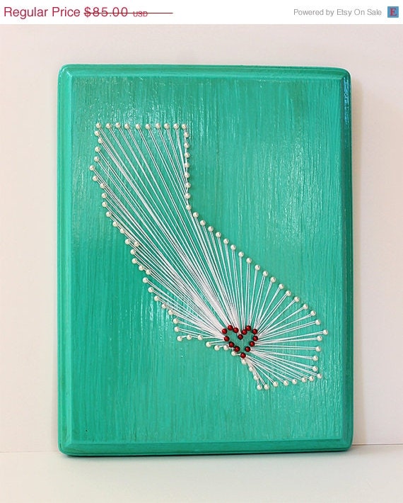 ON SALE -- California Love String Art- Los Angeles