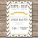 Printable Custom Engagement Party Invitation - 5x7 - Colors & Text Customizable