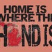 8x10 Michigan Print, Home Is Where The Hand Is Typography Art Custom Colors