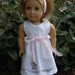 Daisy Kingdom print dress and headband to fit 18" dolls or American girl dolls