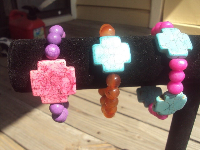 50% OFF SALE Neon Gemstone Bracelet by Amanda Lynne LUXE