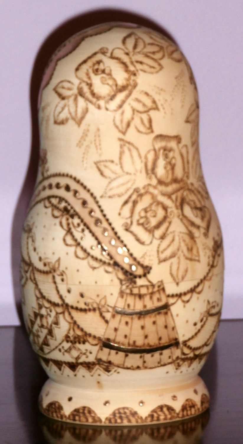 10pcs. X-lrg Artistic Matreshka/Matryoshka Doll, Russian, Vintage Collectible, Sergeev Posad