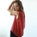 Red Land blouse,Open back,Top
