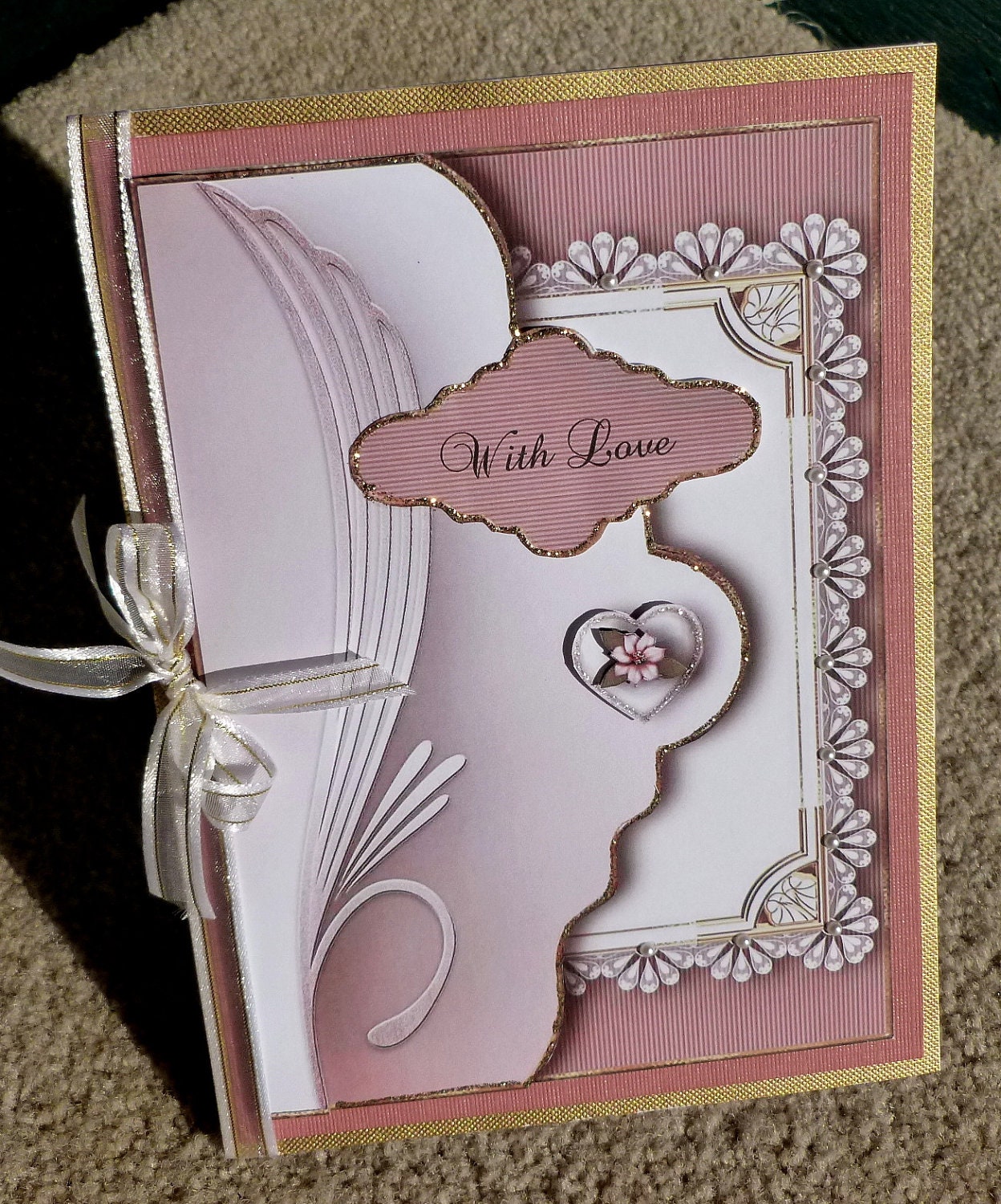 All Occasion Handmade Multi Paper Layering 3D Greeting Card