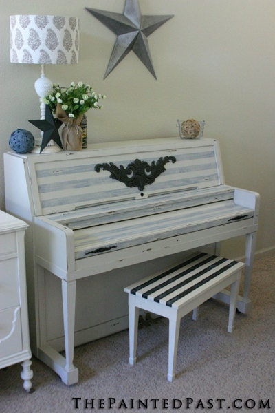 Nautical Shabby Chic Piano