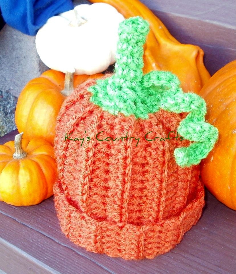 Baby Pumpkin Hat - Made to Order