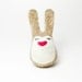 Needle felted bunny rabbit with heart shaped nose - light brown bunny