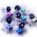 Soot ball earrings, soot sprites, Spirited Away inspired geek jewelry