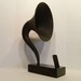 The Curved Magnavox Acoustic  iPhone Speaker Dock Utilizing a Vintage Antique   Gramophone Phonograph Horn -CUSTOM - MADE to ORDER-