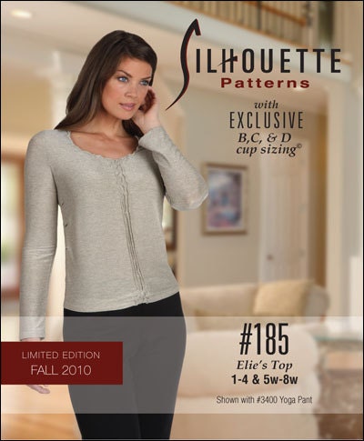Silhouette Woman's Knit Pattern No. 185 Elie's Top