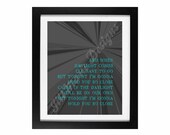 Song Lyrics Digital Printable: "Daylight" by Maroon 5