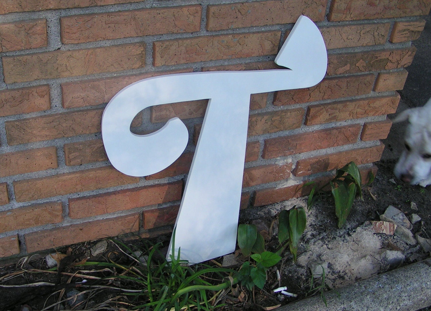 Modern Wood Wall Letters.  Wedding Photo Prop.  18" Tall.  Your letter Choice.