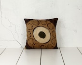 handmade vintage suzani pillow cover - 13.38" x 14.17" - FAST shipment with UPS - 02663-66