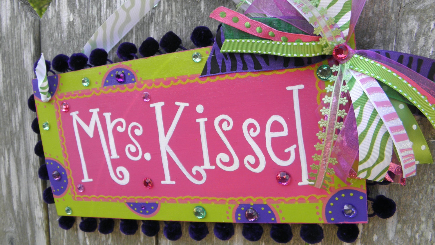 Teacher Name Sign Personalized