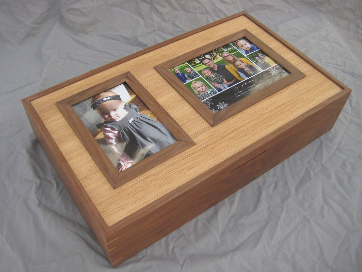 Walnut Memory Box or Keepsake Box