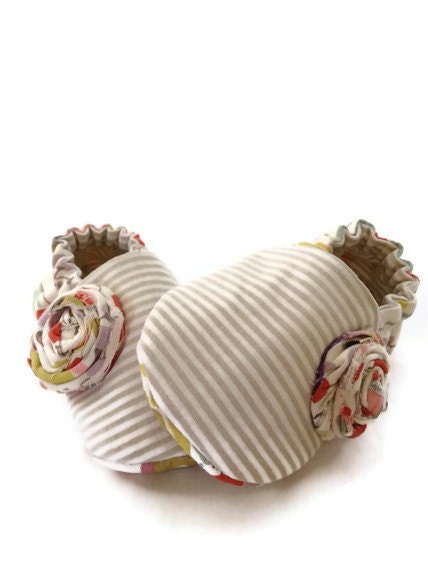 Goody Two Shoes, embellished with baby rosette, READY TO SHIP in siZe 3-6 mo., available to order in sizes 0-18 months