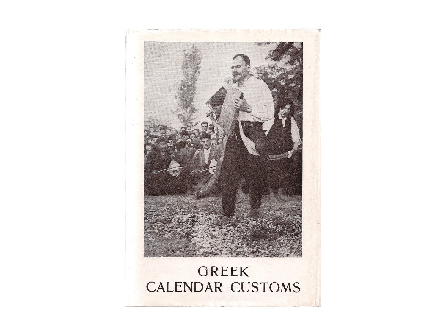 FREE SHIPPING - Greek Calendar Customs - Vintage Travel Culture Book - Sale