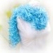 Turquoise ruffle scarf. Nautical wedding, curly scarf,  long knitted  wrap. Spring summer fashion