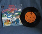 RARE, Vintage, Raggedy Ann & Andy - "Christmas Fun Book", Vinyl LP Record Album, Childrens 7" Story Book, Coloring Book