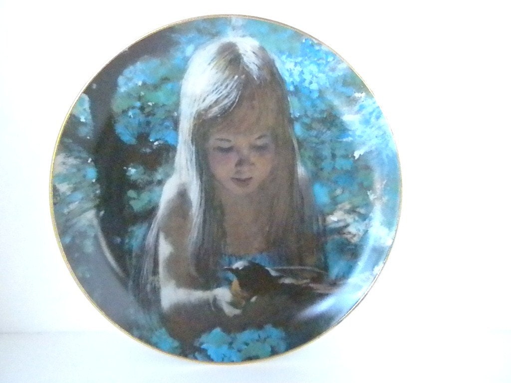 Precious Moments, "Dawn", 1980 Collection Plate, Fine China