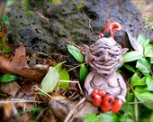 Elf pottery sculpture handmade christmas