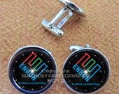 ENRON ENDLESS POSSIBILITIES Nickel Plated Cuff Link Pair Free gift Box Weddings  Christmas Quickship Under 20.00
