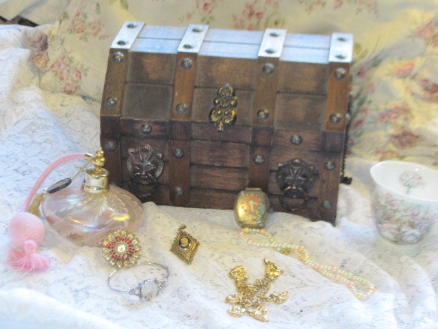 Trunk  Medieval Jewelry Box  Treasure Chest