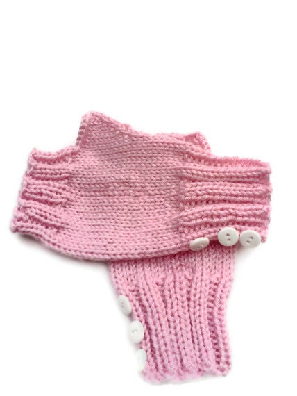 Pink Fingerless Gloves for Women Fall Cozy - WeeLambieVintage