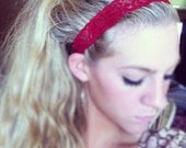 Red - Thin Lace Headband