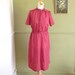Light Burgundy Secretary Pussy Bow Dress - M / L