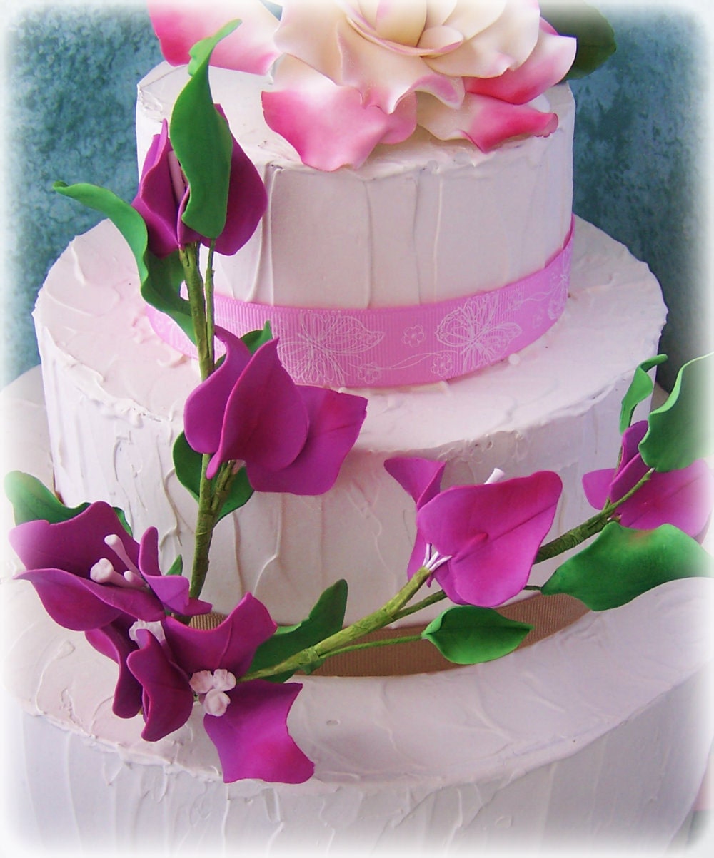 Bouganvillea Cake Flowers