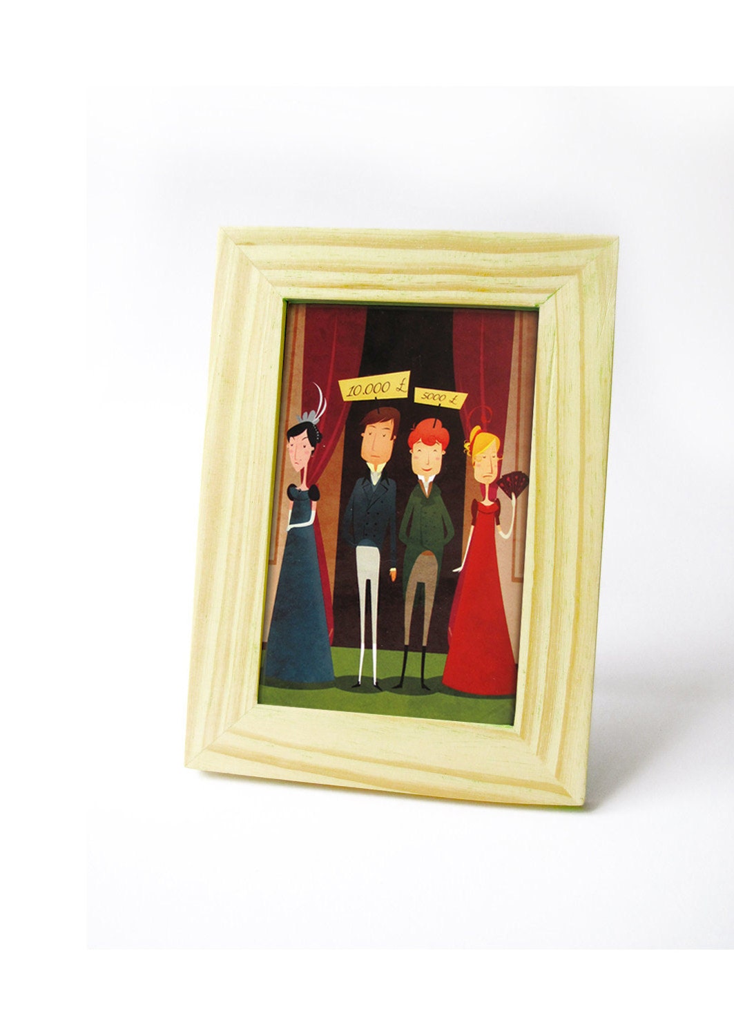 Pride and Prejudice postcards (set of 5) - Darcy and Bingley attend the Meryton Ball