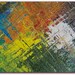 Original Abstract Painting, Colorful Painting, Miniature Rainbow Art, Palette Knife Art, Abstract Oil Painting, 6 x 8, Carnival
