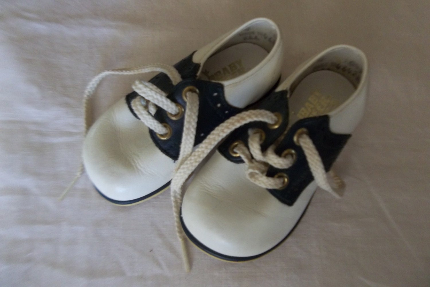 Baby Deer Leather Saddle Shoes