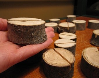 Set of Twenty Five (25) Maple Place Card Holders
