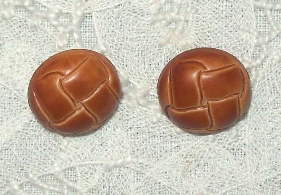 Faux Leather Buttons