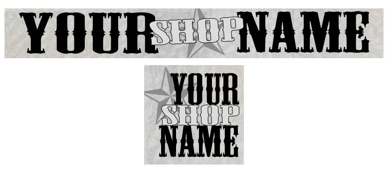 Etsy Shop Banner and Avatar Set, grey, clean, simple, premade banner, shop graphics, avatar, store banner, store avatar