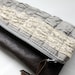 Fold over clutch, clutch purse, silk, vintage leather and lace
