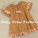 Betsy - Girl's Peasant Dress Pattern PDF. Girl's Sewing Pattern.Tutorial Easy Sew Sizes 12m-10 included